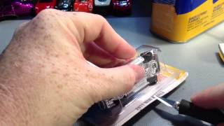 Hot wheels customizing removing blisters from cards [upl. by Duwalt]