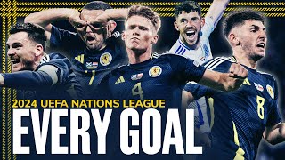 EVERY GOAL  UEFA Nations League 2024  Robertson McGinn McTominay amp More  Scotland [upl. by Rosalie]