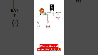 Dc motor speed controllerusing bd139 Transistor37v motor speed controllershorts viral trending [upl. by Esorlatsyrc198]