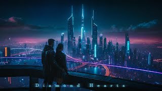 Diamond Hearts Beautiful SciFi Cyberpunk Ambient Music for Relaxation Work amp Focus Loop [upl. by Rafiq]