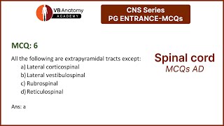 An overview of the MCQs in Spinal cord series [upl. by Shayn372]