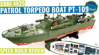 Patrol Torpedo Boat PT109 with Toilet amp Full Interior COBI 4825 Speed Build Review [upl. by Boys]