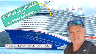 Carnival Jubilee 7 Day Caribbean Cruise All 7 Days In One Video Carnivals Newest Ship [upl. by Cj]