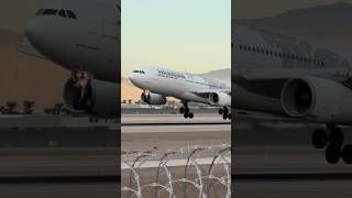 Hawaiian 6 Heavy Airbus A330200 arrives at Las Vegas LAS  N384HA  planespotting [upl. by Philps792]