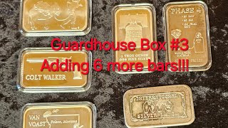 Adding 6 more bars to the Guardhouse Box Challenge stacking silver vintagesilver [upl. by Dnomrej859]