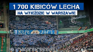 Pełny sektor Kibiców Lecha na wyjeździe w Warszawie Legia  Lech 12112023 [upl. by Une]