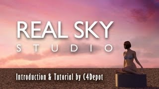 Cinema 4D Sky Tutorial using Real Sky Studio from C4Depot [upl. by Gaskin]