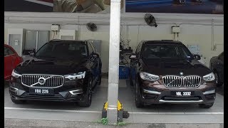 Comparison New BMW X3 vs New Volvo XC60 Walk Around Review  Evomalaysiacom [upl. by Ynna164]