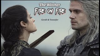 Geralt and Yennefer  Fire on fire The Witcher  S3 Full story [upl. by Ime]