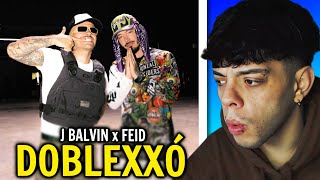 REACCIÓN J Balvin Feid  Doblexxó Official Video [upl. by Archaimbaud]