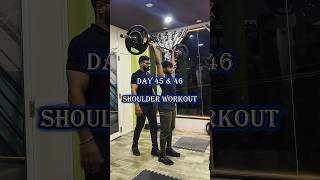 Day 45 amp 46 shoulder workout 🔥💀winter arc series 🥶  90days transformation challenge fitness [upl. by Eetak]