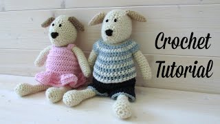 How to crochet Dudley and Daphne dog  Wooly Wonders Crochet Animals [upl. by Nelloc]