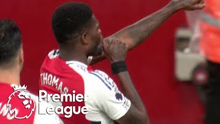 Thomas Partey powers Arsenal 20 ahead of Nottingham Forest  Premier League  NBC Sports [upl. by Dahsraf]