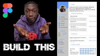 How to Build a Resume in Figma  2021 [upl. by Elac888]