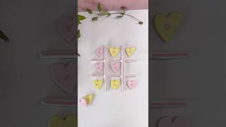 hi guysss check out this easy clay diy make ur own naughts and crosses set 💖 clayideas [upl. by Rod]