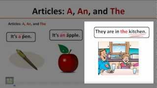 GRAMMAR  Articles A AnThe [upl. by Marvella]