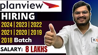 PLANVIEW Hiring 2024 2023 2022 2021 2020 2019 amp 2018 Batch Students  Off Campus Drive  IT Jobs [upl. by Anura547]