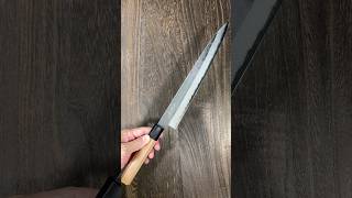 Yoshimi Kato Aogami Super Clad Kurouchi SlicerSujihiki 270mm with Black Cherry Octagonal Handle [upl. by Annis]