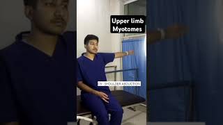 Upper limb Myotomesyoutubeshortsphysiotherapytreatment [upl. by Ymor]