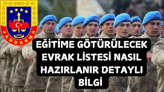 JANDARMA UZMAN ÇAVUŞ EĞİTİME GÖTÜRÜLECEK EVRAKLAR NASIL HAZIRLANIR DETAYLI BİLGİ 202520226 atama [upl. by Lucio765]