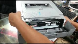 How to reset printer konica page pro 1500W [upl. by Itsur]