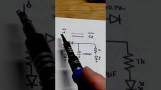 Schematic Switch Controls 2 Separate LED Circuits One Fades Off electronics howto diy [upl. by Letnahc]