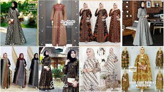 Inilah 36 Model Gamis Batik Terbaru Ditahun 2020 [upl. by Murry388]