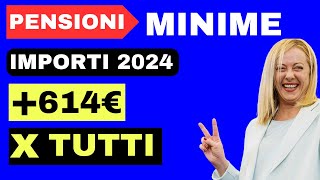 IMPORTI PENSIONI MINIME INPS 👉 GUIDA DETTAGLIATA ED IMPORTI UFFICIALI [upl. by Atirec]