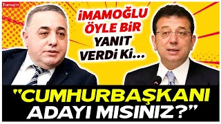 Ekrem İmamoğlu “Cumhurbaşkanı adayı mısınız” sorusuna öyle bir cevap verdi ki… Kahkahalar koptu [upl. by Hannavahs80]