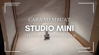 CARA MEMBUAT STUDIO MINI DARI KARDUS [upl. by Lebna]