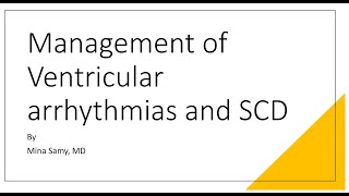 Ventricular arrhythmias ESC 2022 part 2 [upl. by Erodoeht446]