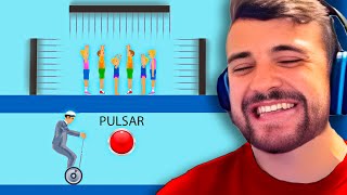 NO PULSES EL BOTÓN ROJO  Happy Wheels [upl. by Notwen]