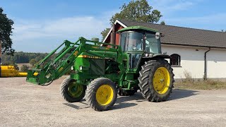 Köp Traktor John Deere 4040 QR med frontlastare på Klaravik [upl. by Wilcox]