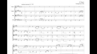 Wagner from Tannhauser Overture for string quartet CW002 [upl. by Clute]