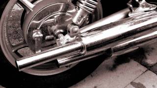 Motorcycle Exhaust Stock vs Custom  YAMAHA 1994 XV750 [upl. by Enelahs]