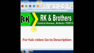 How to create Letterhead in Microsoft Word 📄 shorts youtubeshorts viralvideo [upl. by Zulaledairam466]