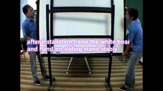 Whiteboard mobile stand installation（English Version） [upl. by Reisinger]