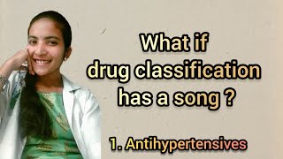 Antihypertensives classification song🤩 doctorysh drugs pharmacology pharmd doctorofpharmacy [upl. by Drucill229]