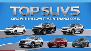 Top 5 SUVs with the Lowest Maintenance Costs 2024 [upl. by Gibb740]