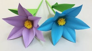 How to Make Beautiful Flower with Paper  Making Paper Flowers Step by Step  DIY Paper Flowers [upl. by Rosie]