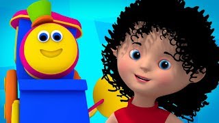 Bob el tren  Canción de comida  Español niños canción  canciones infantiles  Bob Train Food Song [upl. by Nnylekoorb687]