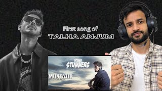 Talha anjum first song  Muntazir  Official Music Video  Talha Anjum  Reaction video [upl. by Ahsyle]