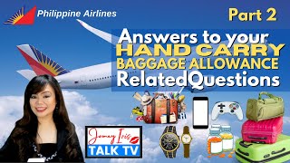 PAL Hand Carry Baggage Allowance  Questions Answered  Batteries WatchesMobile Phone Perfume etc [upl. by Nillok]