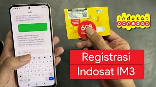 Cara Registrasi Kartu Indosat IM3 [upl. by Rahr]