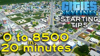 The BEST Cities Skylines BEGINNERS GUIDE Ever  Quick Metropolis [upl. by Maxima]