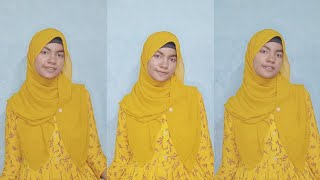 Short Georgette Hijab Tutorial for College students  Daily Georgette Hijab Tutorial [upl. by Linzer]