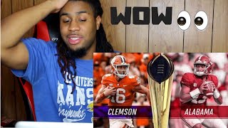 Clemson vs Alabama championship game reaction [upl. by Ursal]