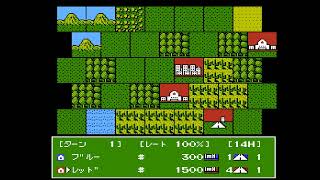 Daisenryaku Gameplay Famicom [upl. by Fife]