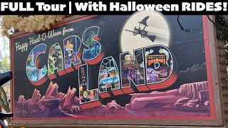 FULL Cars Land Halloween Walk Through  WITH RIDES  Disney California Adventure 2024 [upl. by Argile866]