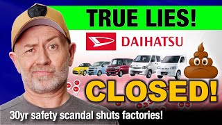 Daihatsu shuts factories after 30year safety scandal  Auto Expert John Cadogan [upl. by Eislrahc]